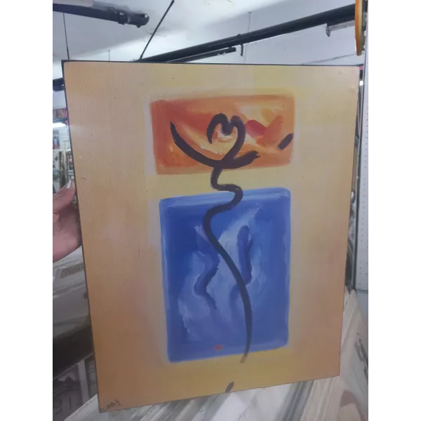 Bastidor abstracto amarillo