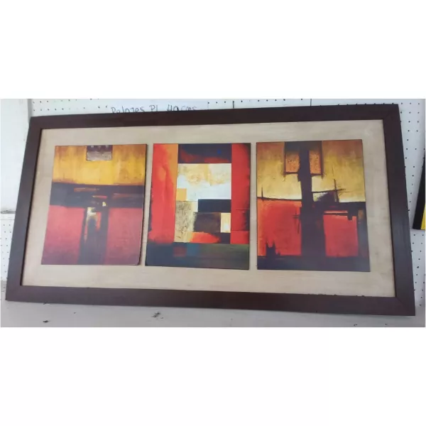 Cuadro Tríptico Abstracto